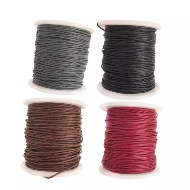 4 80 Meter Waxed Cord Thread Jewelry Making Accessories 1mm