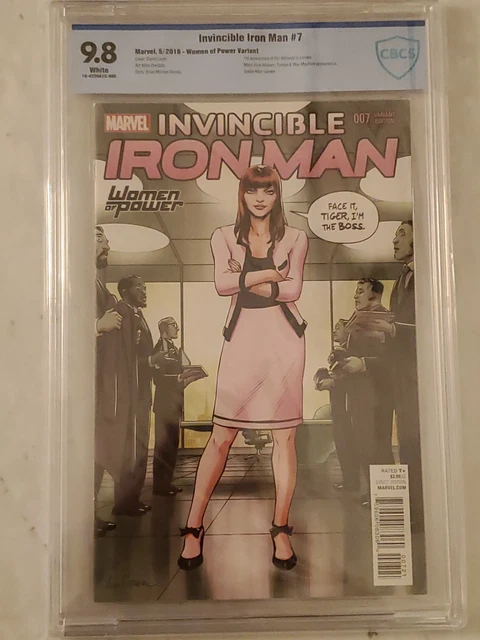 Invincible Iron Man #7 (WOP Cover Variant) | CBCS (Not CGC) 9.8 NM/MT | 1st Appe