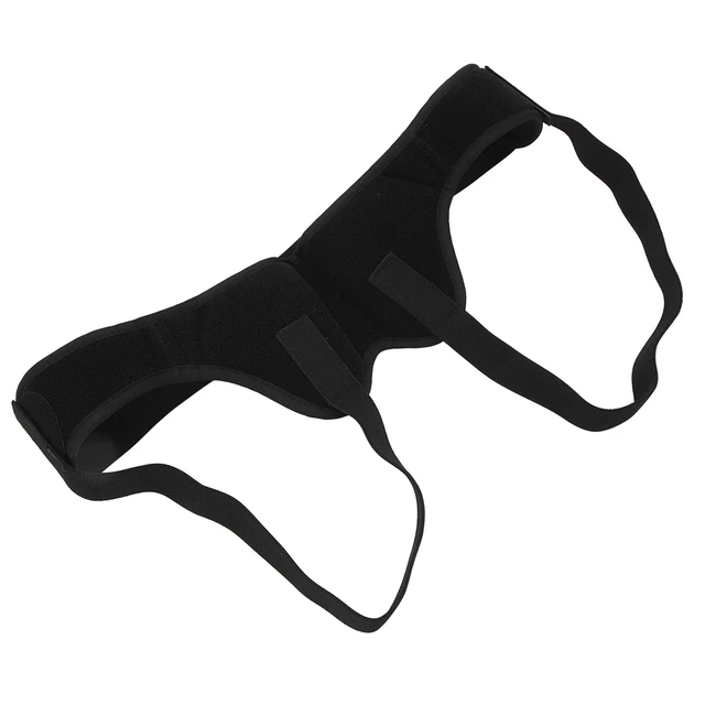 (XL) Cinturón de hernia inguinal de doble armadura hernia transpirable para la piel