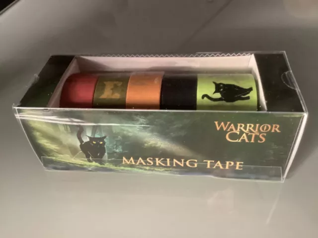 Warrior Cats Masking Tape Kleberolle (5St.) OVP Beltz & Gelberg  NEU 🐈‍⬛