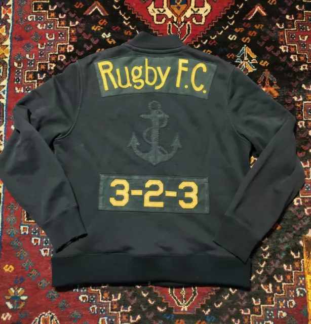 Vintage Polo Ralph Lauren Rugby F.C. Marine Navy Deck Jacket
