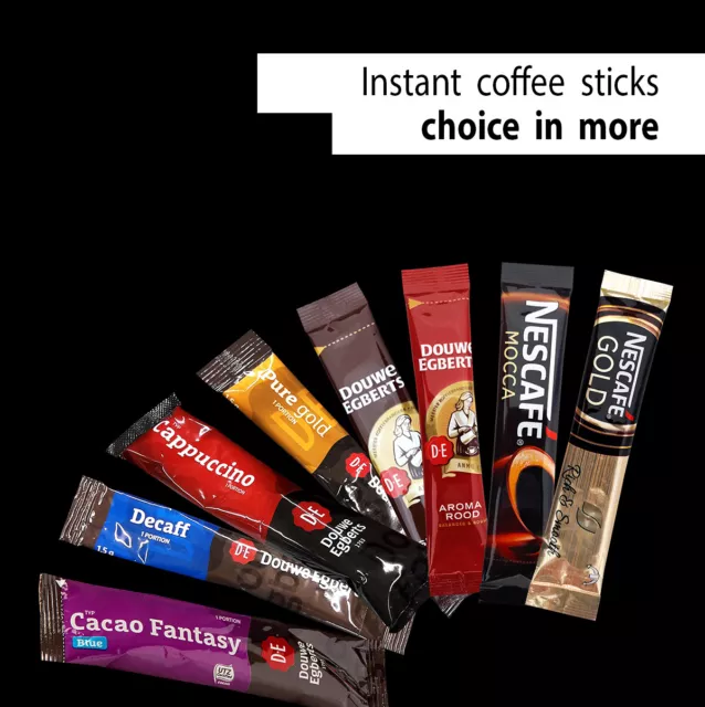 FREE SHIPPING  66 till 200x  Douwe Egberts & Nescafé instant coffee sticks