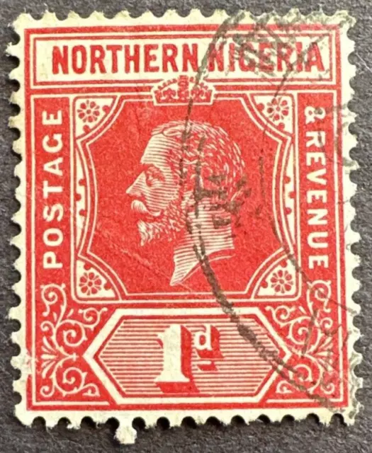 NORTHERN NIGERIA Sc# 41 Used (SG41) - King George V "1912 Carmine"