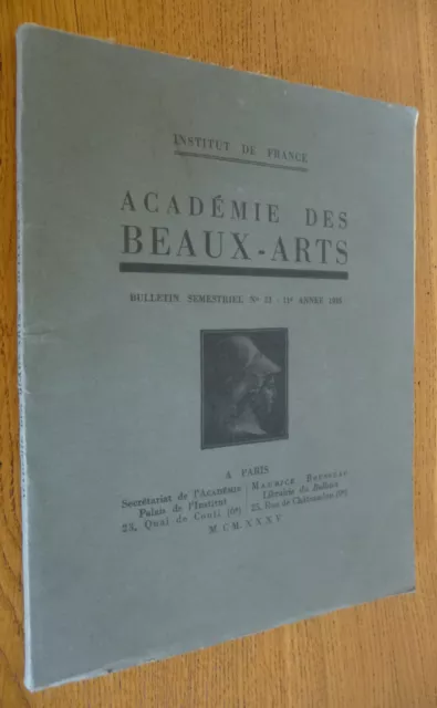 ACADEMIE des BEAUX-ARTS (1935)