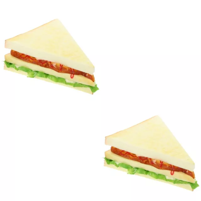 Set of 2 Simulations-Sandwich Brotspielzeug Vorgeben Falsches