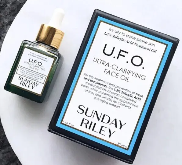 NEW & SEALED Sunday Riley UFO Ultra Clarifying Acne Treatment Face Oil 5ml $60+