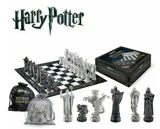 Noble Collection Harry Potter Wizard Chess Set Official Warner Brothers Game