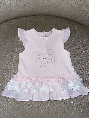 Mintini baby dress. Pink. Aged 3 Months. Excellent Condition.