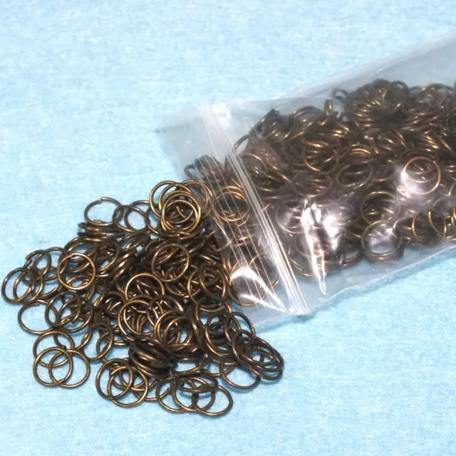 30g / 475pcs bronze tone 7mm jump rings - jewellery making & DIY craft findings 3