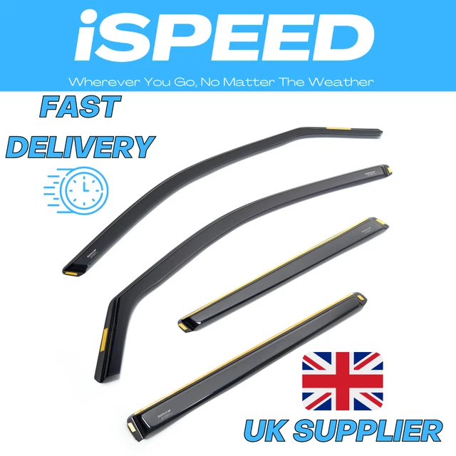 WIND DEFLECTORS FOR TOYOTA HILUX MK8 4doors 2016onwards 4pc Genuine