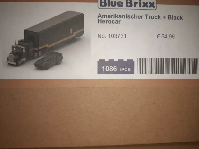 Bluebrixx Truck Mit Heldenfahrzeug