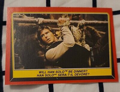 HAN SOLO 1983 Return of the Jedi card #87 O-PEE CHEE HARRISON FORD EWOK VILLAGE