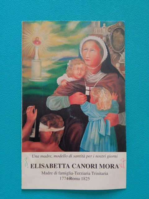 Santino Elisabetta Canori Mora Image Pieuse Holycard Andachtsbild Raro