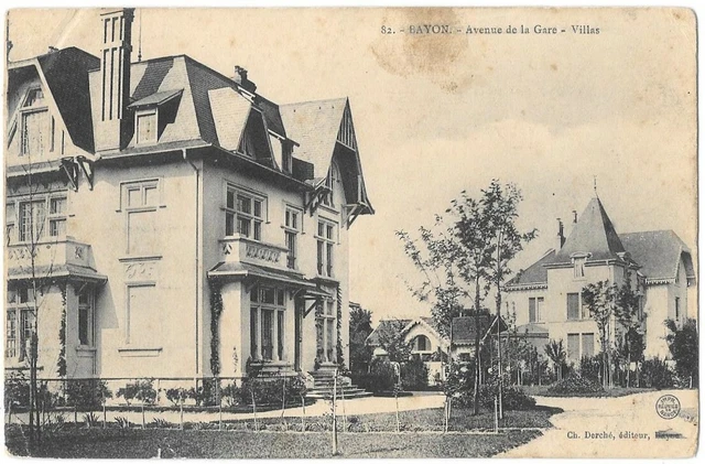 BAYON 54 Avenue de la Gare CPA written to Melle Delmas Villeneuve-lès-Maguelone