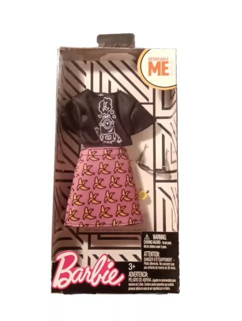 Barbie Despicable Me Clothes, Banana Dress, Watch & Sunglasses (FKR66, FKR72)