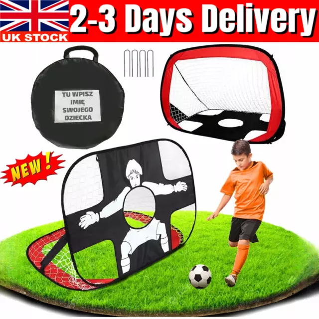 Foldable Soccer Target Net Soccer Goal Football Training Equipment for Kids 2in1 2