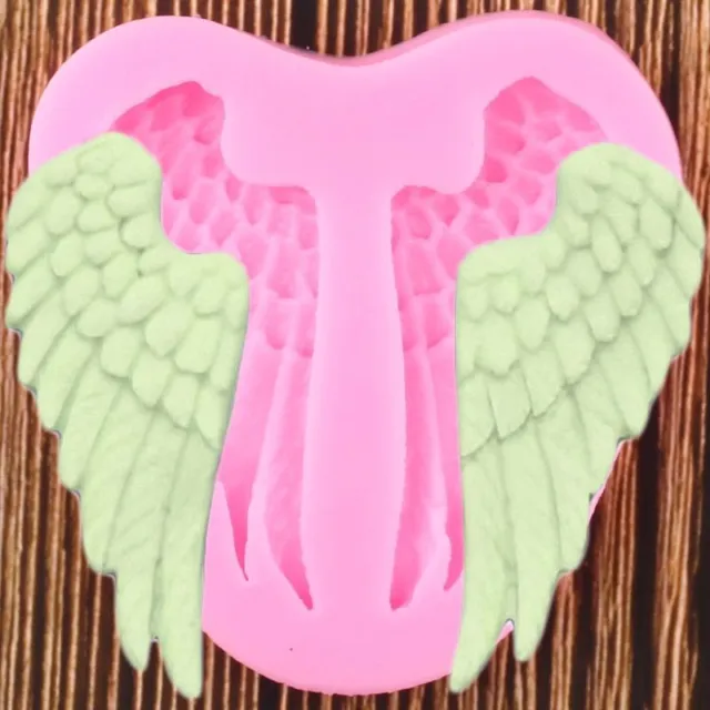Angel 3D Wings Silicone Mold DIY Party Cake Decoration Mould Resin Clay Tool 1PC