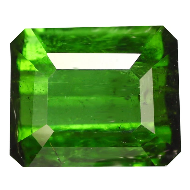 2.55 Ct Supreme Octagan 8.3 x 6.6 MM Green Mozambique Natural Green Tourmaline