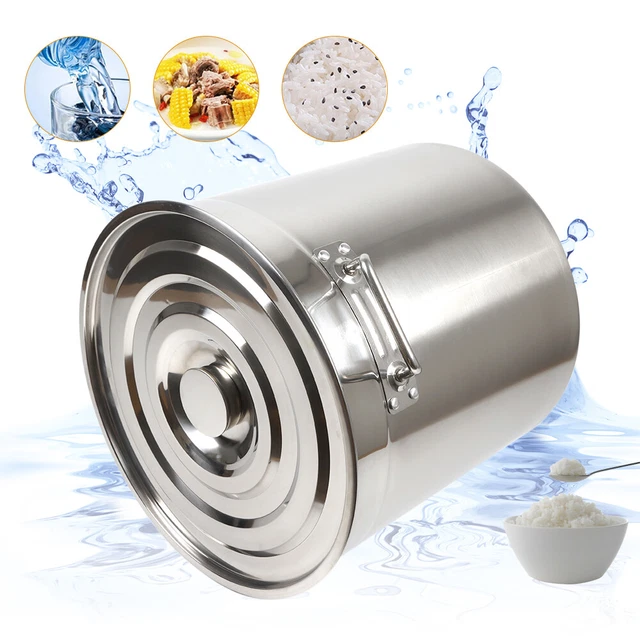 50L / 70L Edelstahl Kochtopf Suppentopf Topf mit Deckel Topf zur Wärmeerhaltung