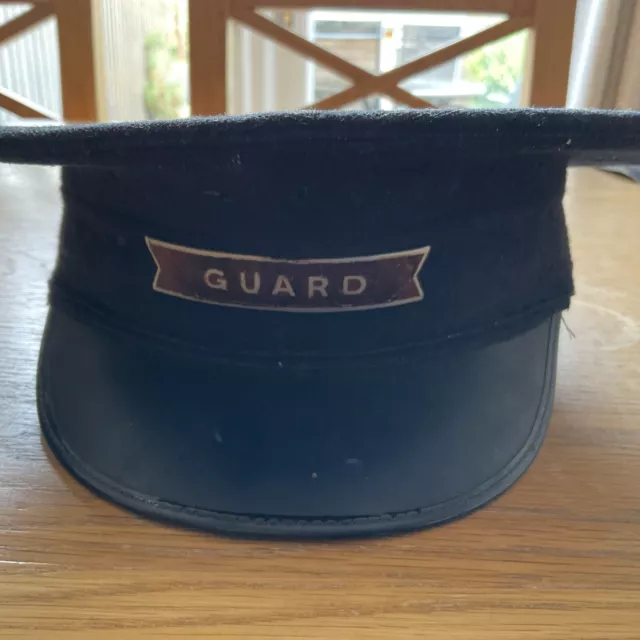 Vintage 1961 British Rail Guard Hat Compton and Webb. In Size 7. With Badge.