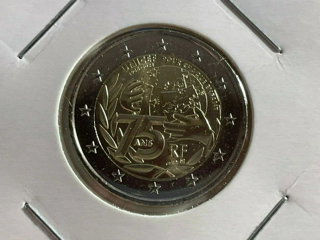 Piece 2 Euro Unicef 75 Ans Prix 2 EURO FRANCE 2021 75 Ans De L'unicef Commemorative Neuve EUR 4,20