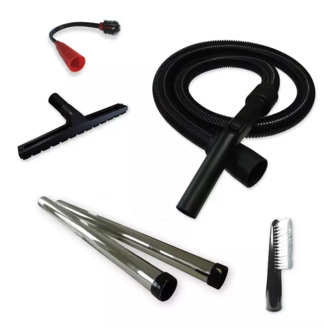 Kit Tuyau + Chrome Tube + Largeur Embout Sol Brosse pour Kärcher WD 5.200 Mp