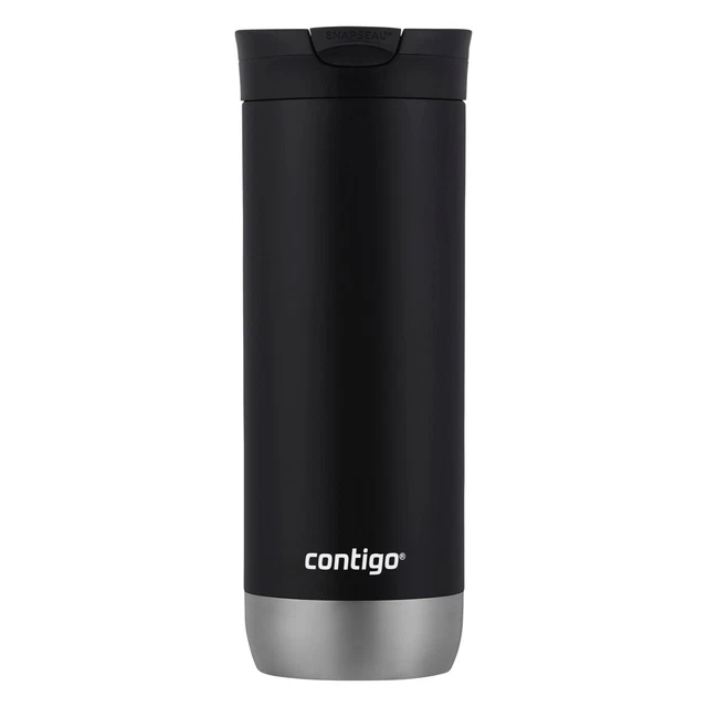 Contigo Huron 2.0 Stainless Steel Travel Mug with SNAPSEAL Lid Licorice, 16 fl o