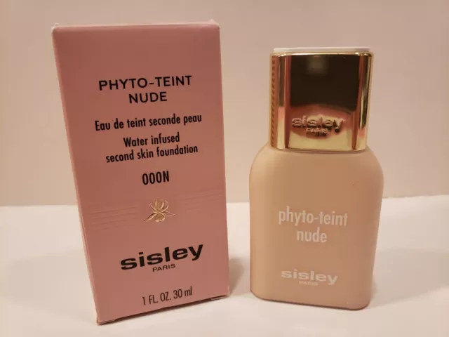 Sisley Paris~Phyto-Teint Nude Water Infused Second Skin Foundation~000N Snow~NIB