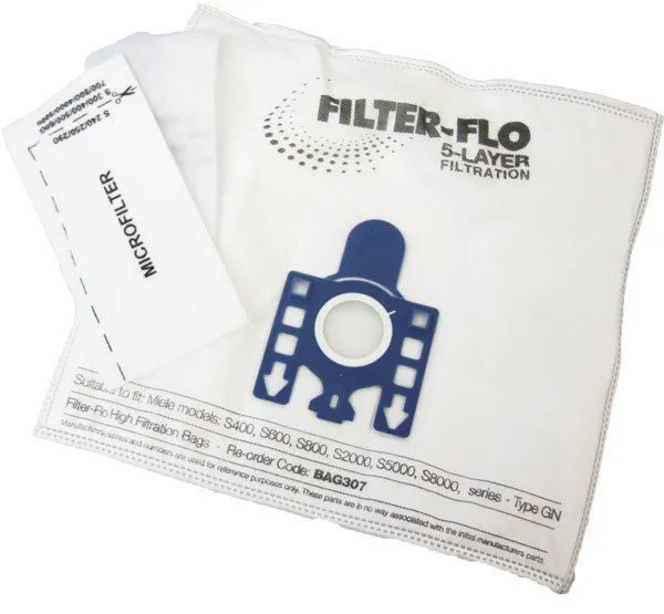 Dparts Miele sacs d'aspirateur GN - 10 pièces + 1 filtre d'aspirateur - sacs