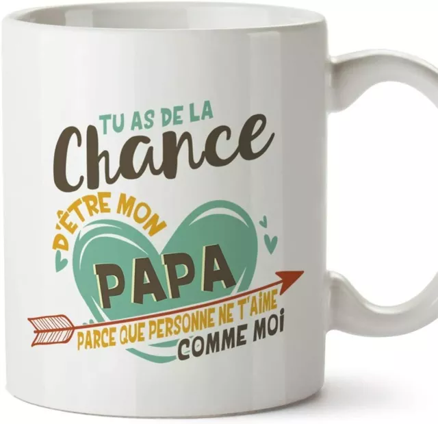 Fete Des Peres Mugffins Papa Tasse Mug Originale Anniversaire 350ml Ceramique