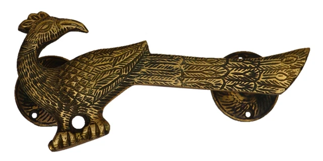 Peacock Shape Antique Vintage Repro Brass Handmade Door Pull Handle Home Decor