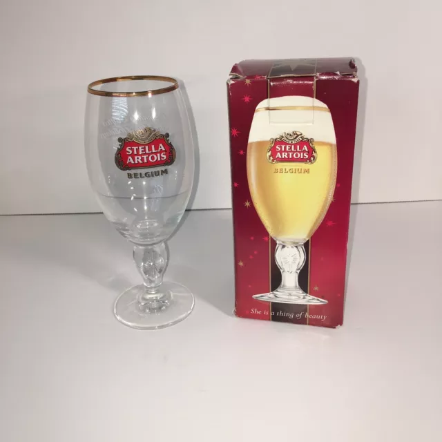 STELLA ARTOIS 2012 Limited Edition HOLIDAY Beer Wine Glass Belgium Cup