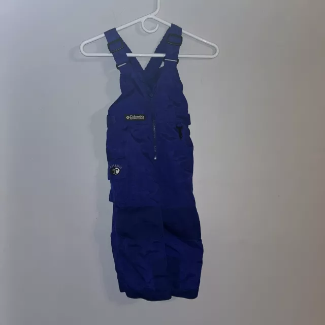 Columbia Toddlers  3T Rompers Blue Insulated Fleece Jumpsuit Work Overall Winter