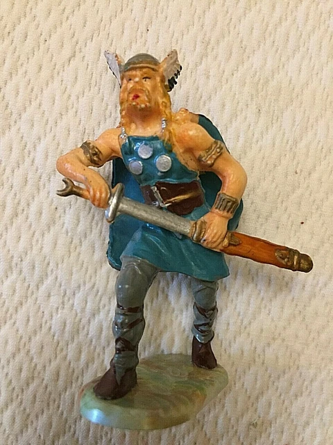 Lot De Figurines ELASTOLIN - Vikings / Moyen Âge - Années 70 - Plastique