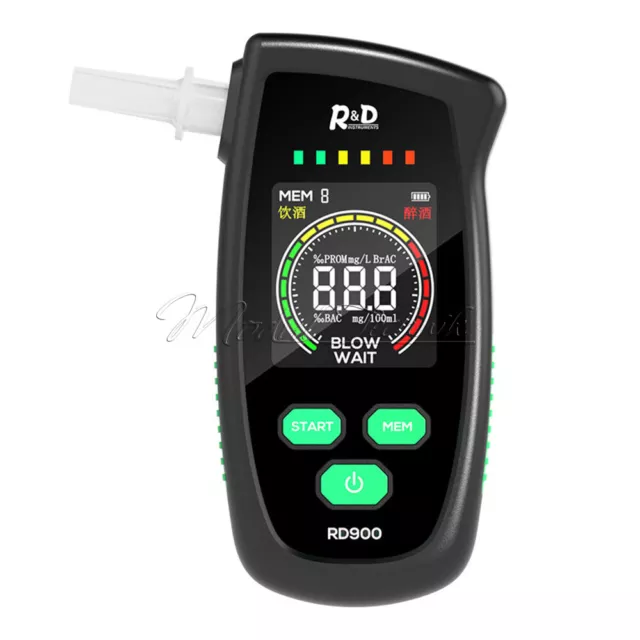 RD900 Digital LCD Breath Alcohol Tester Breathalyzer Alcohol Detector Analyzer