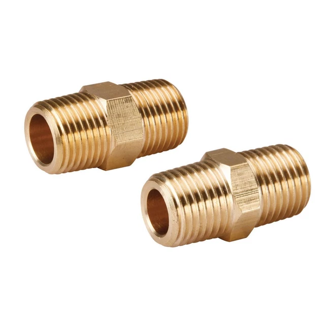 MERLIN Male Brass Pipe Coupling Set, 2 Piece 63579