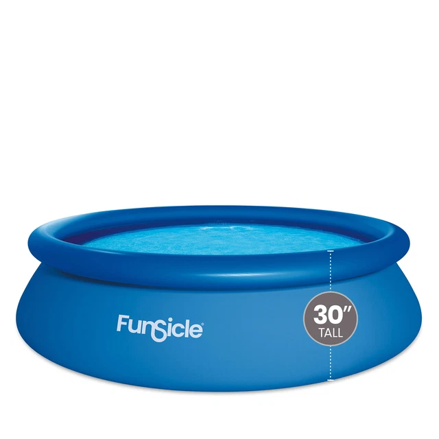 Funsicle 10 ft QuickSet Round Above Ground Pool, Includes Cartridge Filter Pump
