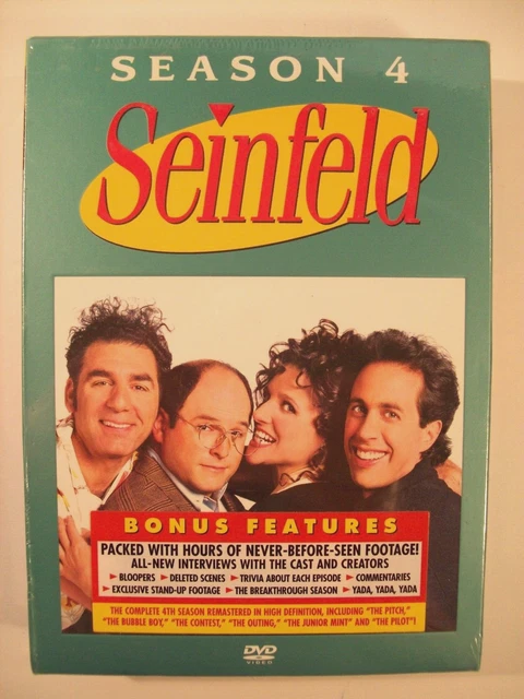 New Seinfeld Complete Season 4 Dvd Box Set