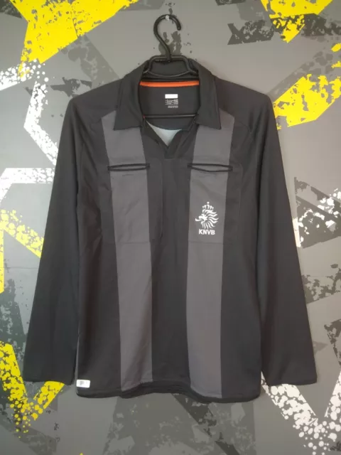 Netherlands Holland Jersey Referee Football Shirt Gray Nike Mens Size S ig93