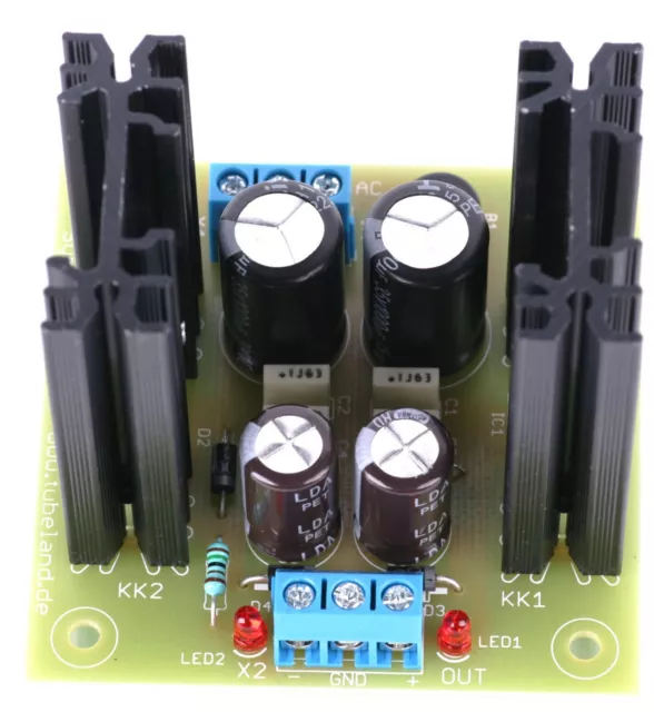 Symmetrisches Netzteil +/-  12V 1A -Tubeland 	Bausatz