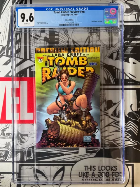 Tomb Raider Preview #NN Ashcan CGC 9.6 Lara Croft Image/Top Cow 1999 Tv Show
