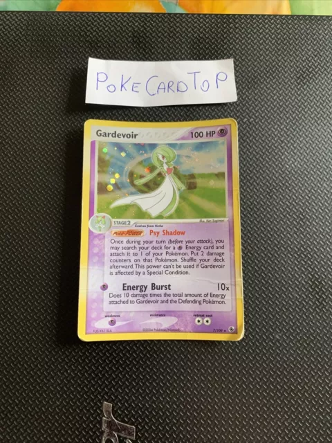 Pokemon card Gardevoir 7/109- EX Rubino e Zaffiro-Eng-Holo-Swirl-Exc!