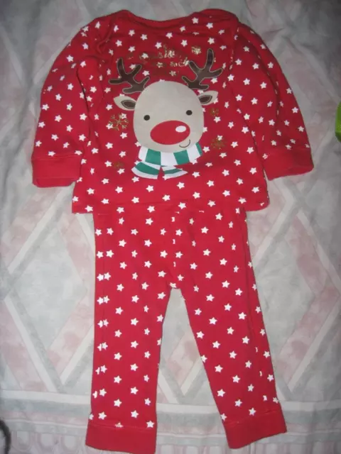 QT Pigiama Natale Stella Rossa. 9 - 12 mesi.