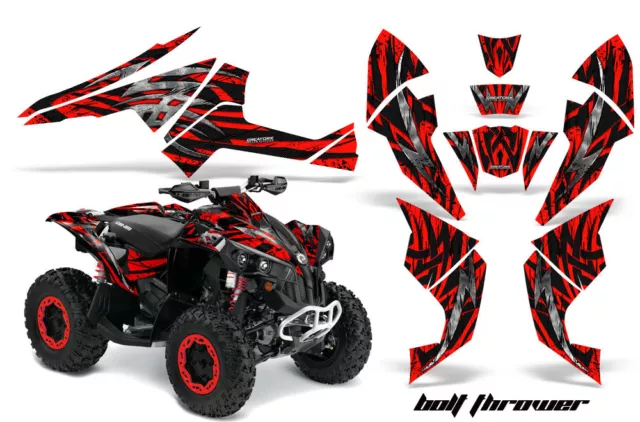 Can-Am Renegade Graphics Kit by CreatorX Decals Stickers Bolt Thrower Red Black