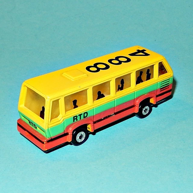 MICRO MACHINES PUBLIC TRANSPORT BUS "RTD" SUPER MICRO LIGHTS