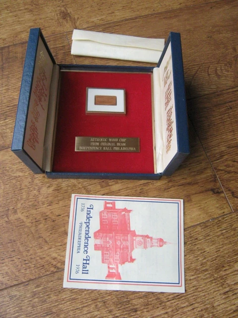 An Original Ltd Ed Piece Of Wood From A Beam From Independence Hall Philadelphia