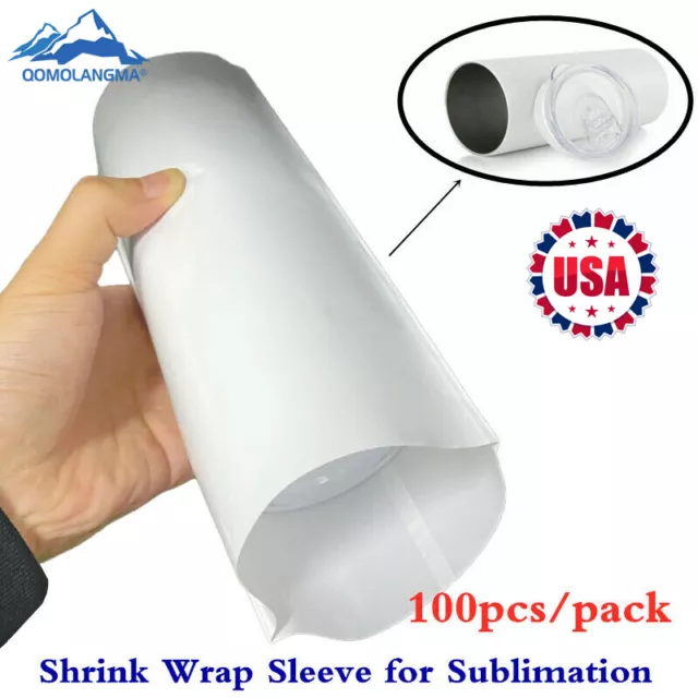 25 pack Sublimation Shrink Wrap for 20 oz. Skinny tumblers and mugs