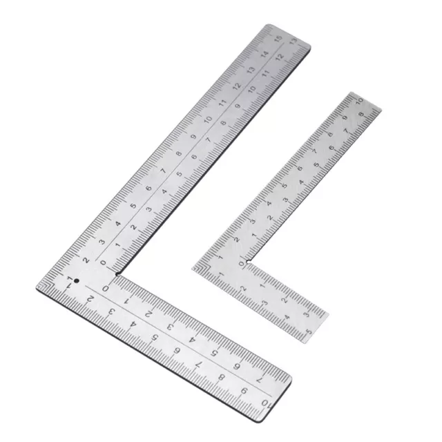 Right Angle Ruler Stainless Steel L-shaped Ruler Accuracy Measuring Layout