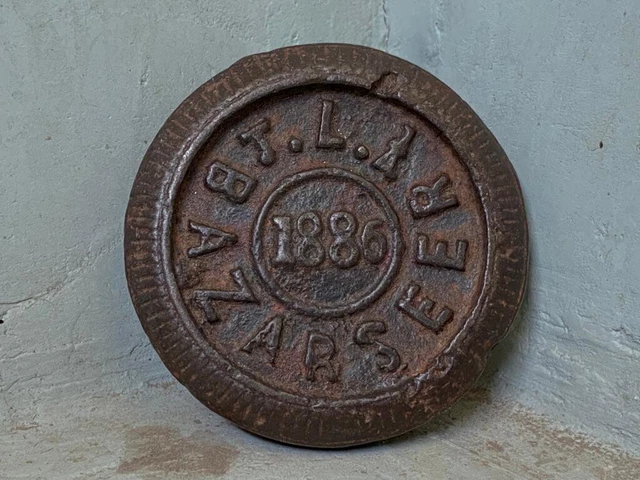 Antique Rare Bazaar Seer ''1886'' Weight Measuring Iron Scale Seer