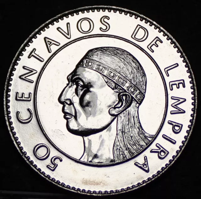 Honduras 50 Centavos, 1994 Gem Unc~Chief Lempira~Free Shipping